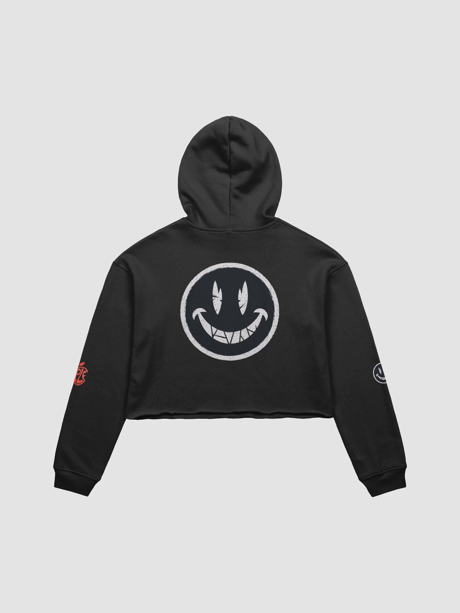Stylized Apple Word Art Crop Hoodie product image (4)