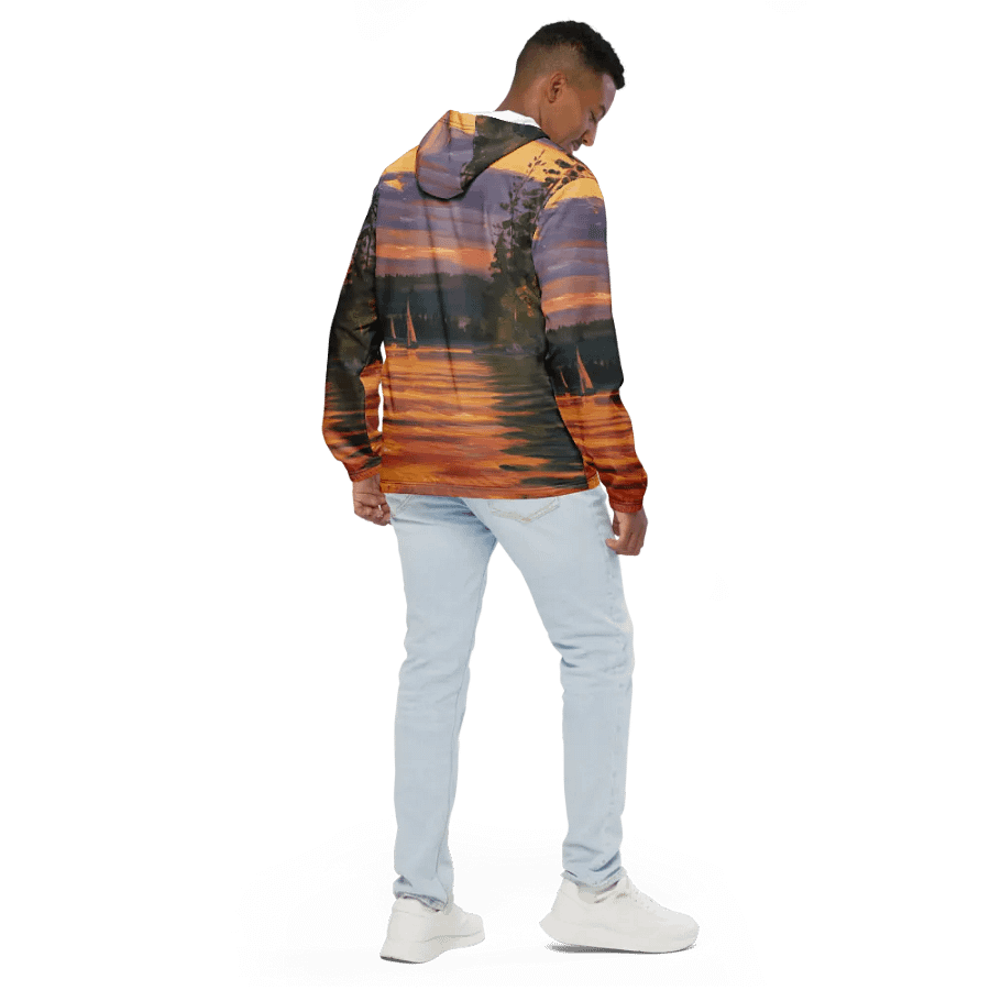 Sunset Lake Sailing, Unisex Windbreaker product image (4)