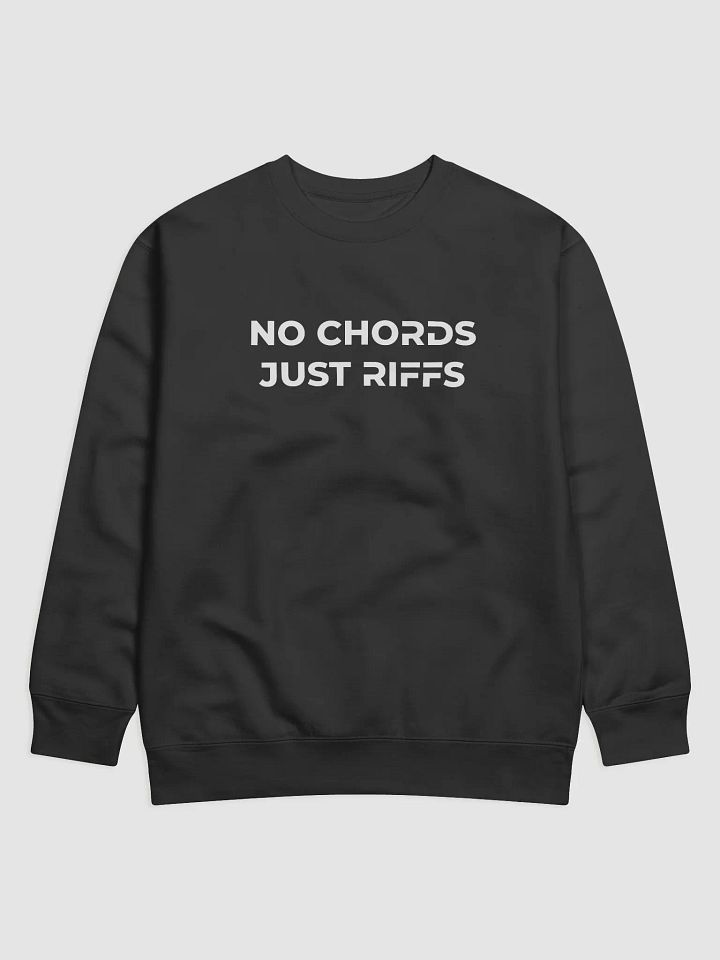 Sweatshirt - No Chords, Just Riffs // TÅBCORE (front & back print) product image (1)