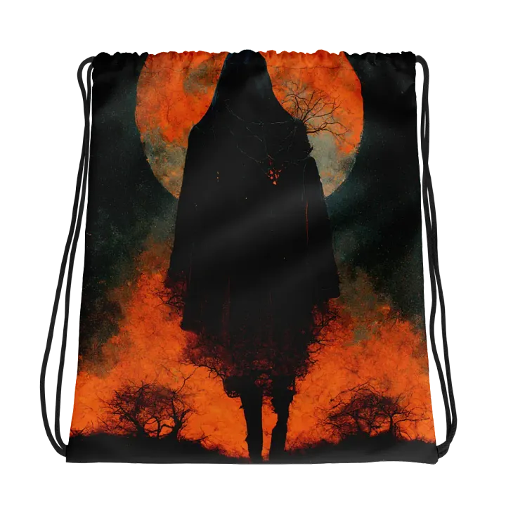 Moonlit Cloak All-Over Drawstring Bag product image (1)