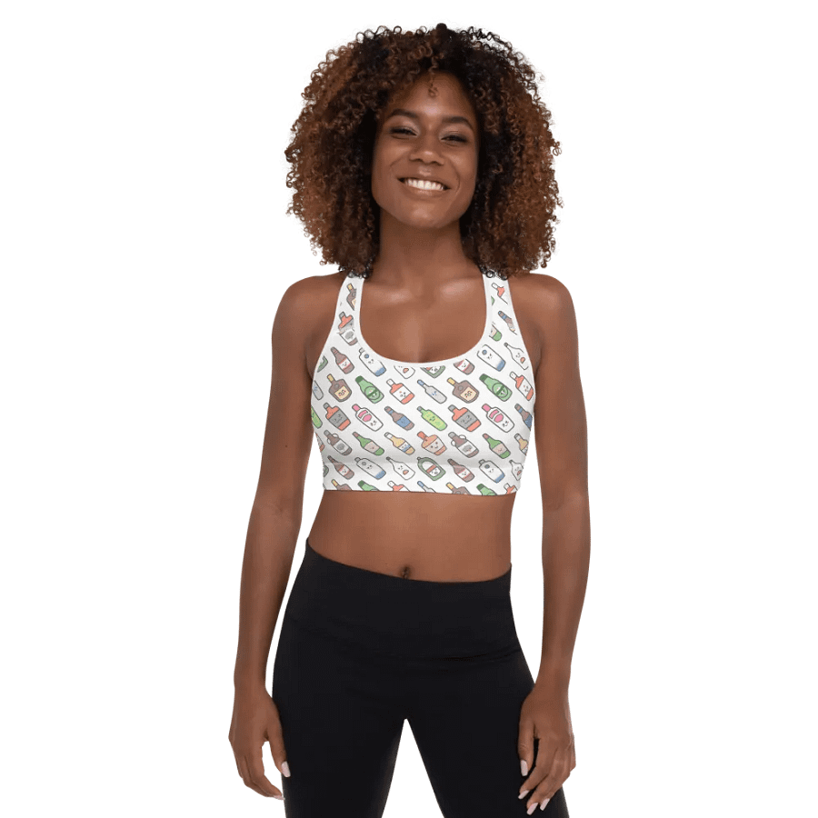 Kawaii Bottles Sports Bra product image (1)