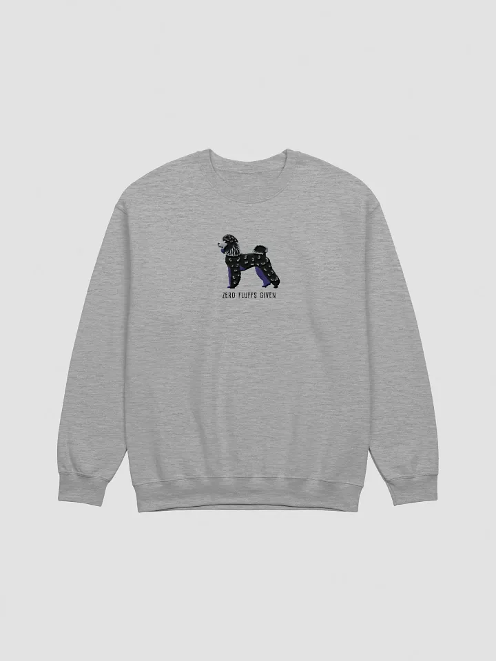 Zero Fluffs Given Sweatshirt (Embroidered) of a Mini Poodle(Black) product image (10)