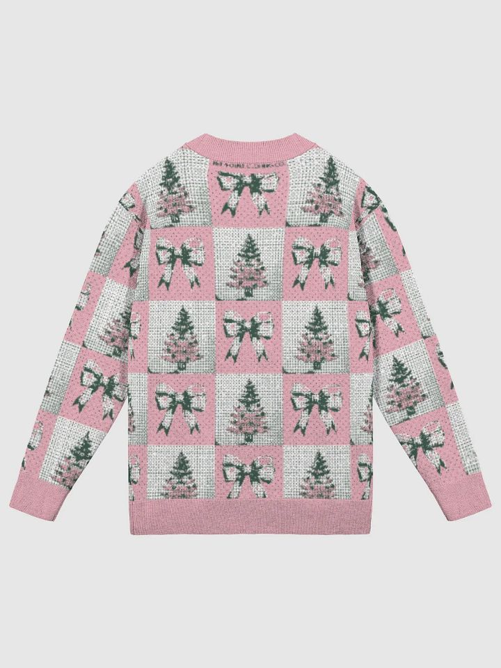 Winter Knit in Pink Bows and Pine Trees product image (9)