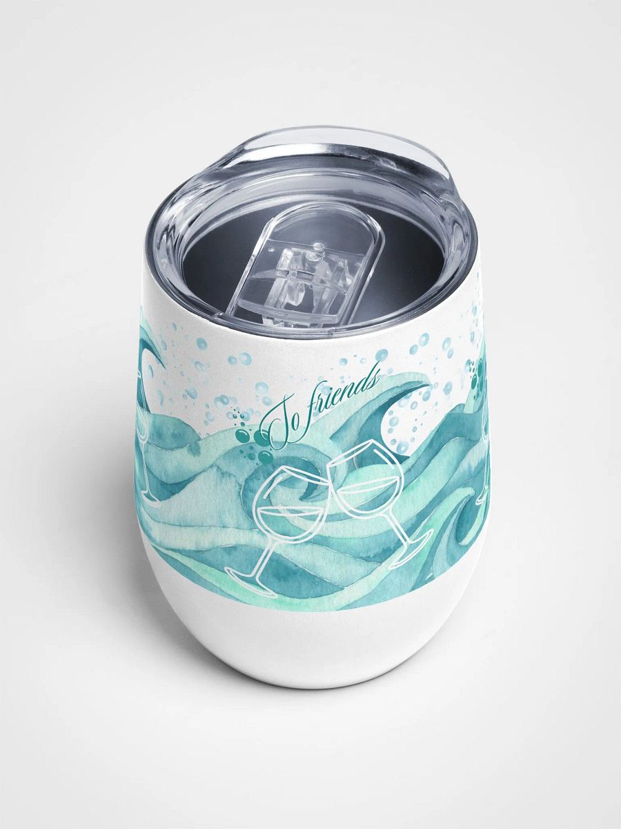 Ocean Waves Celebration Wine Tumbler for the beachpartiers BBQ s product image (4)