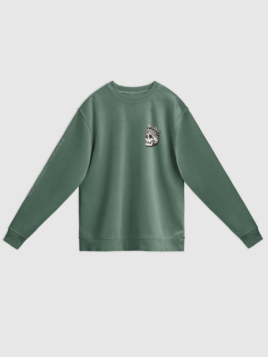Crowned Skull Monarch: Unisex Midweight Pigment Dyed Sweatshirt product image (1)
