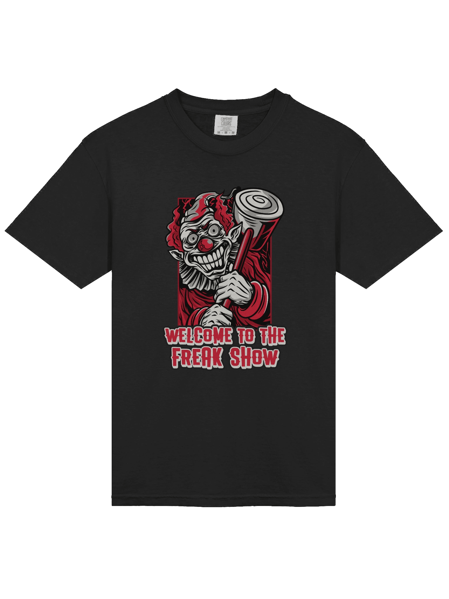 Welcome to the Freak Show T-Shirt – Creepy Evil Clown Tee, Scary Circus Halloween Shirt product image (30)