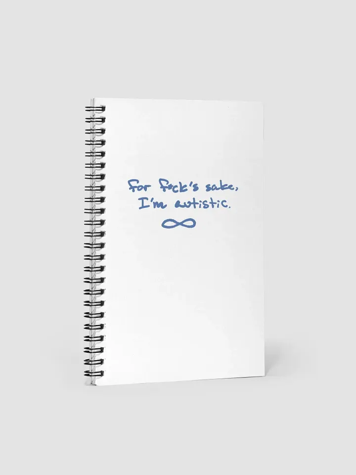 FFS, I'm autistic. (teal design) notebook product image (1)