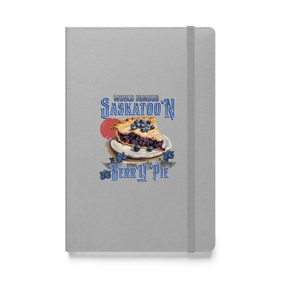 Saskatoon Berry Pie Hardcover Notebook product image (1)
