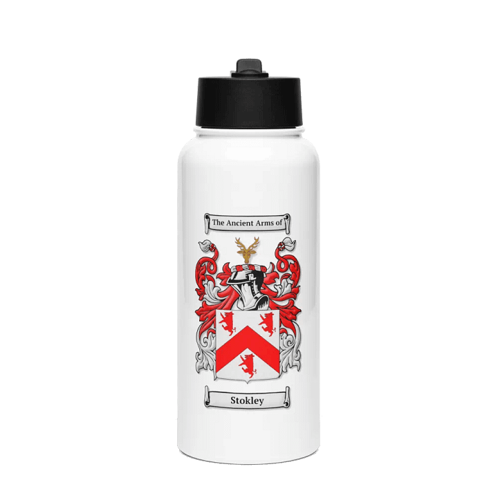 Stokley Family Crest - Stainless Steel Sports Water Bottle product image (1)