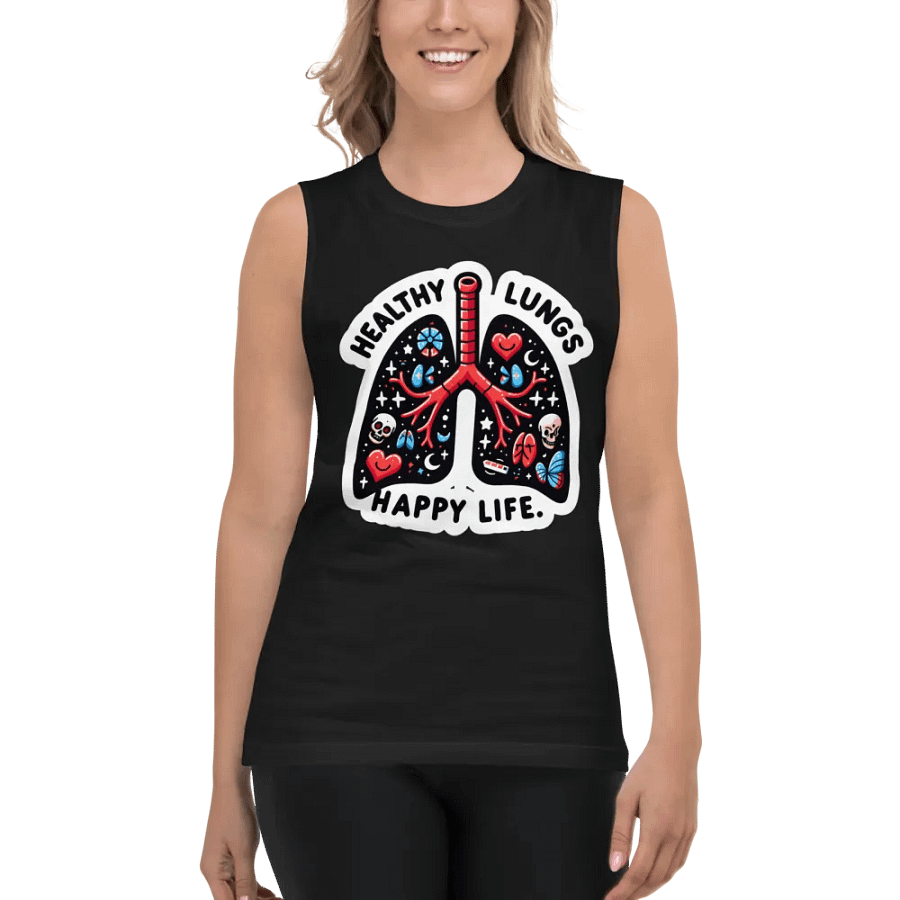 Vibrant Lung Art Muscle Tank product image (5)