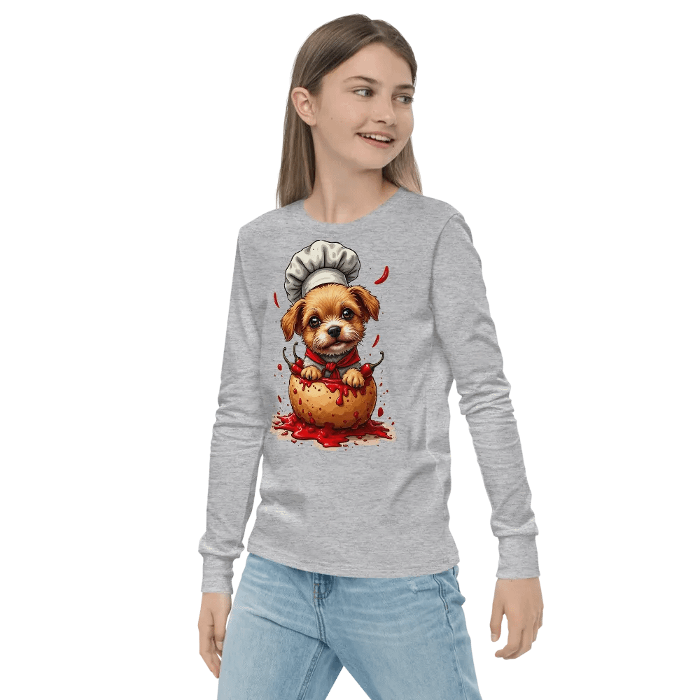 Chef Cilli Dog Youth Long Sleeve Tee product image (22)