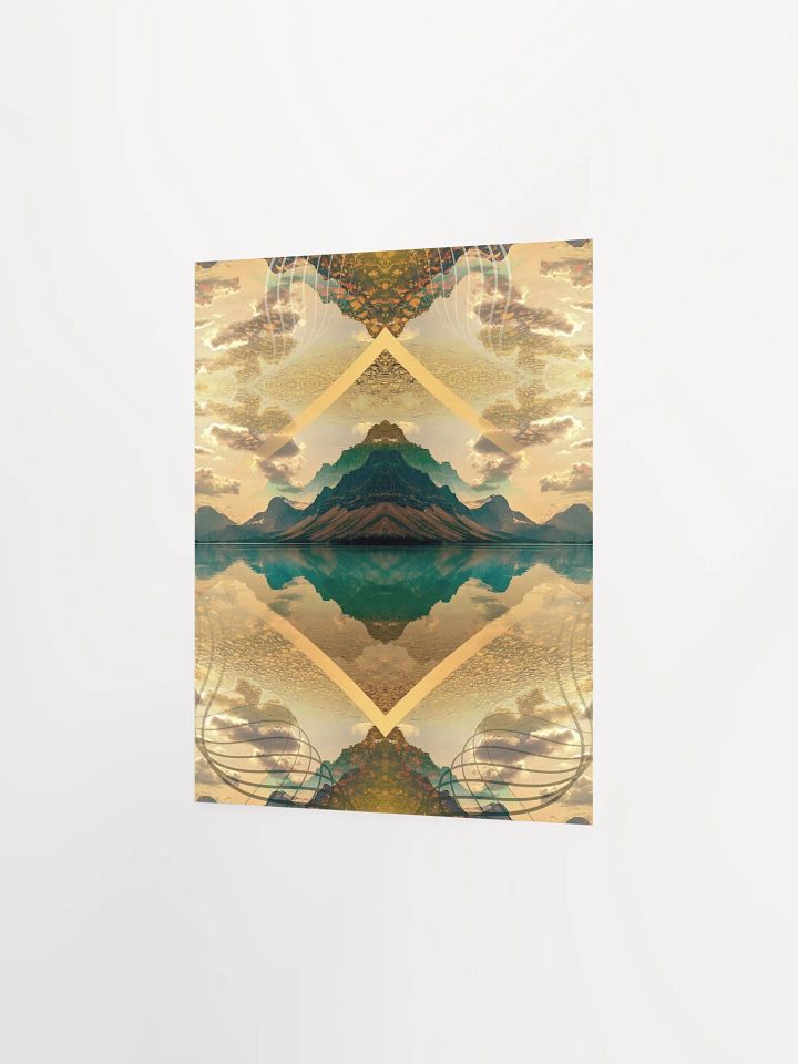 Geometric Art Print - Reflections (Yellow) product image (5)