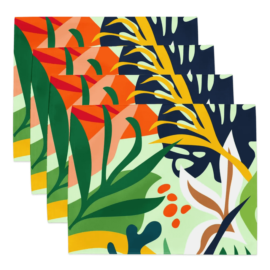 Tropical Foliage Placemat Set (4) product image (5)