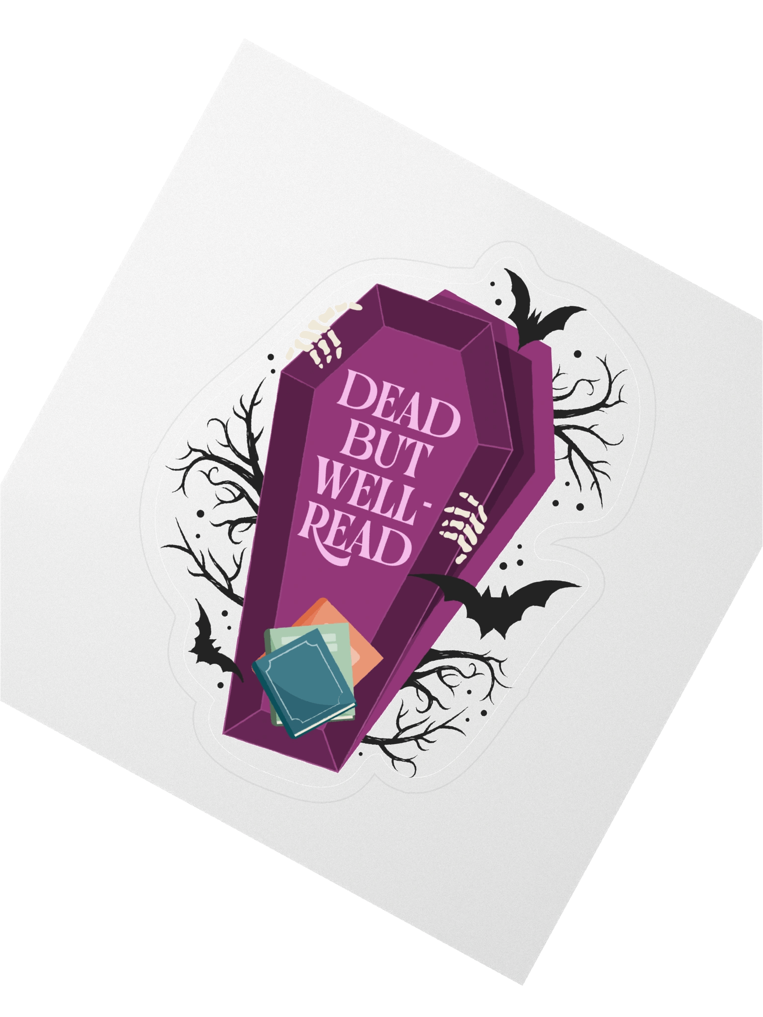 Dead But Well-Read Stickers product image (2)