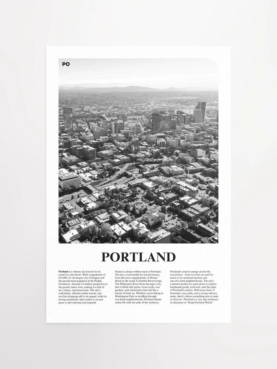 Portland 01 Newspaper Poster product image (5)