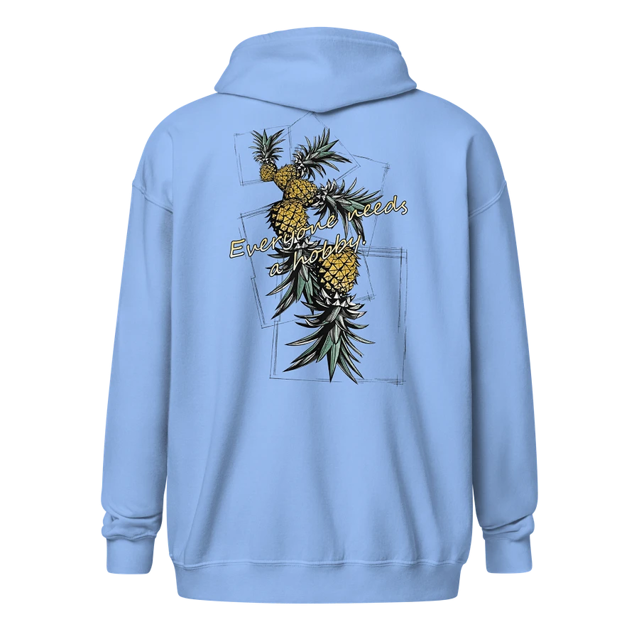 Everyone Needs a Hobby Pineapple Flipping back print zip up Hoodie product image (7)