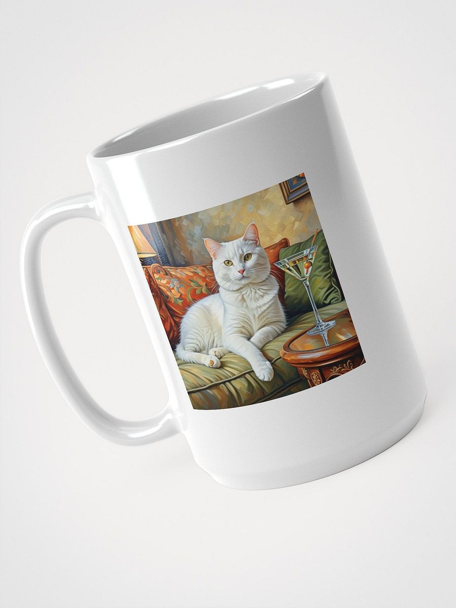 CLASSEY CAT ON COUCH NEXT TO MARTINI product image (3)