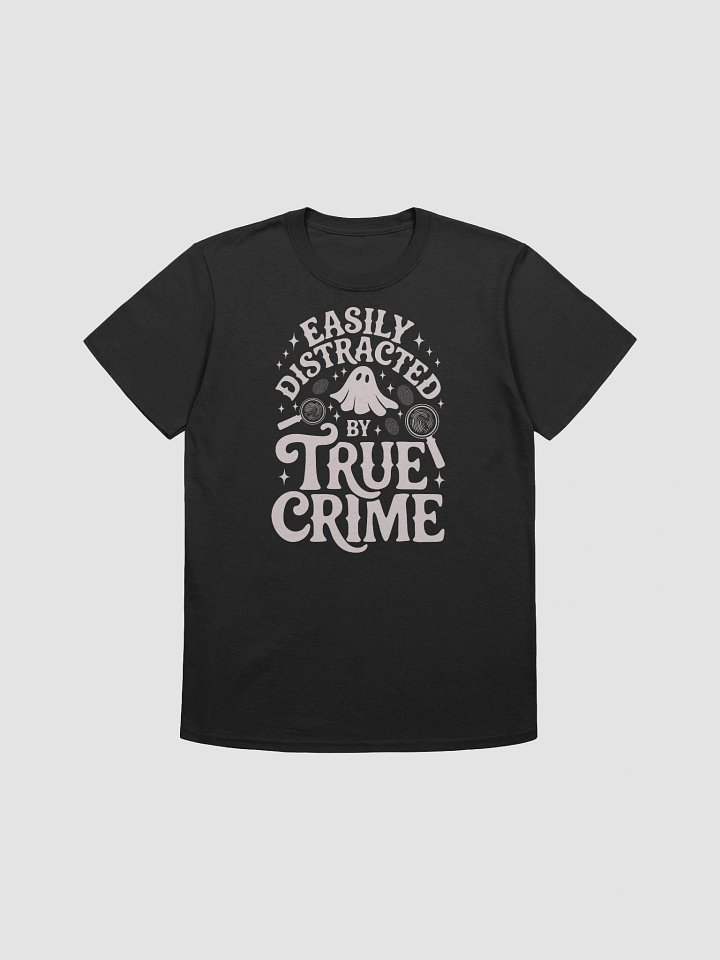 Easily Distracted by True Crime Spooky Halloween Ghost T-Shirt product image (2)