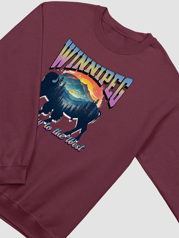 Winnipeg Gateway To The West Bison Landscape Crewneck product image (12)