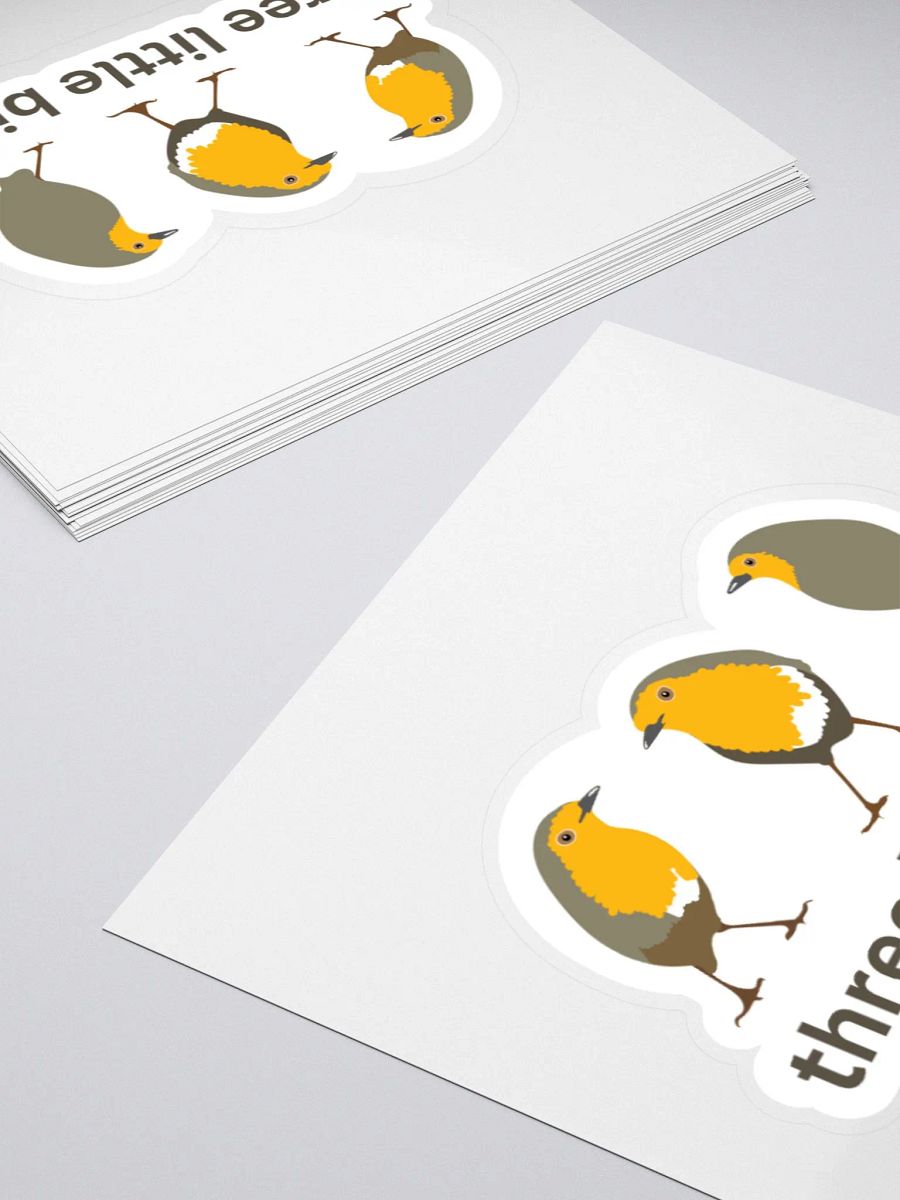 Three Little Birds Kiss Cut Sticker product image (4)