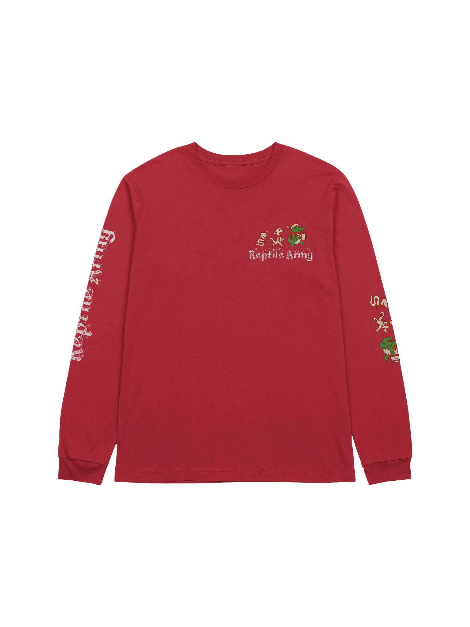 Christmas Reptile Army Logo Long Sleeve T-Shirt product image (13)