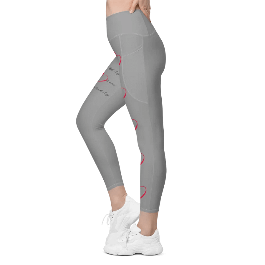 "Qu@lity He@rt" Leggings (Grey) product image (4)
