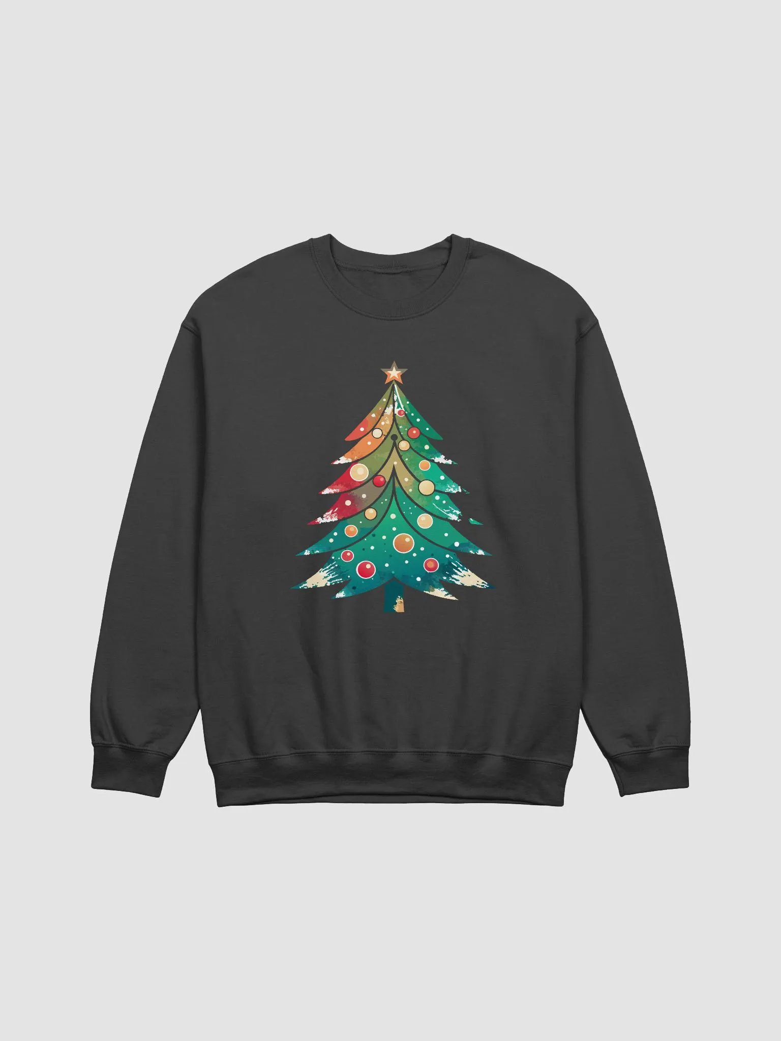 Colorful Christmas Tree Crewneck Sweatshirt product image (2)