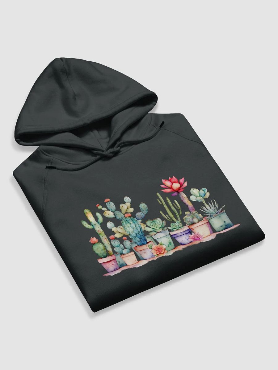 Colorful Potted Cacti And Succulents Unisex Eco Hoodie product image (5)