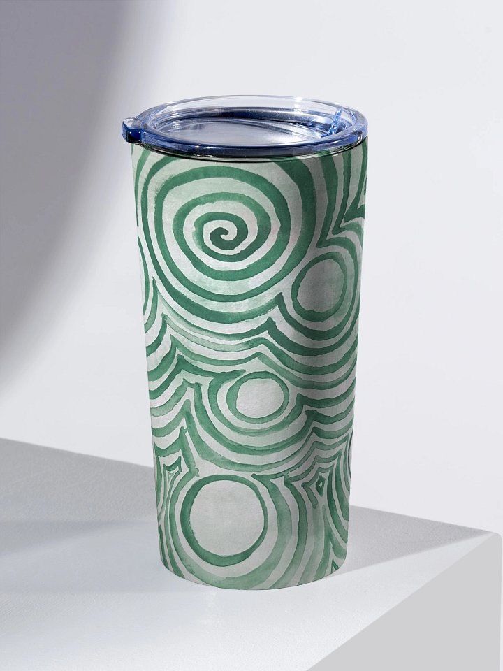 "Green Swirl" Stainless Steel Tumbler product image (2)