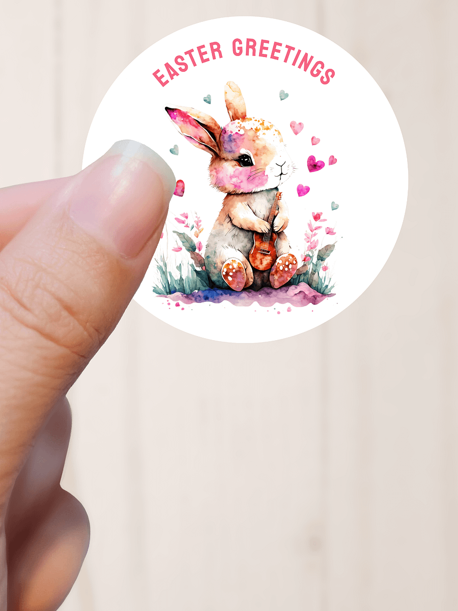Guitar Playing Bunny Easter Greetings product image (1)