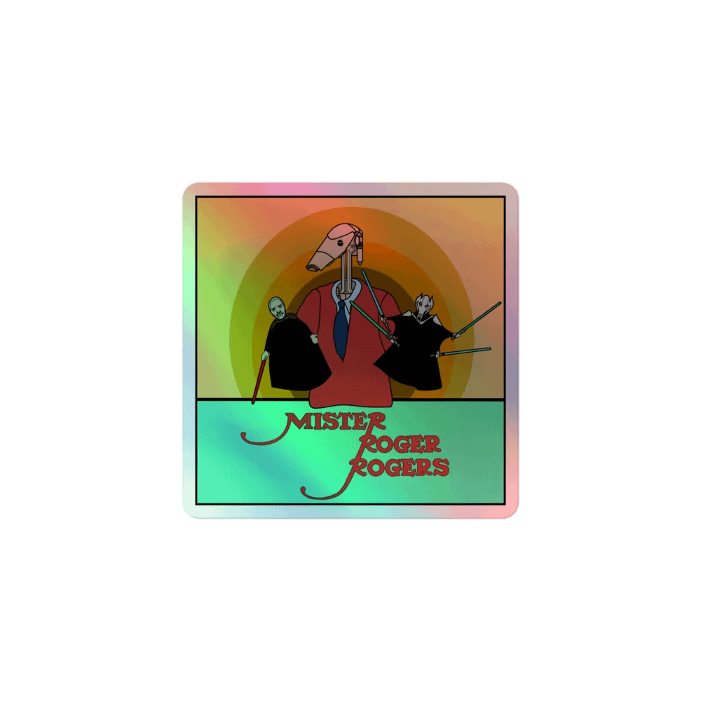 Mister Roger Rogers Holo Sticker product image (1)