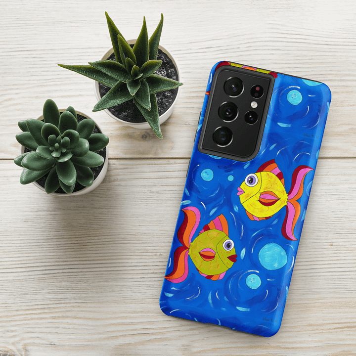 Fish style (art by Dina R.) acrylic painting picture - Tough Case for Samsung product image (24)