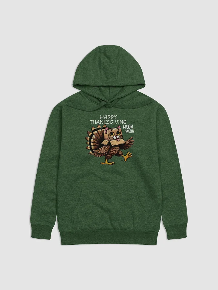 Happy Thanksgiving Meow White Letters Hoodie product image (1)