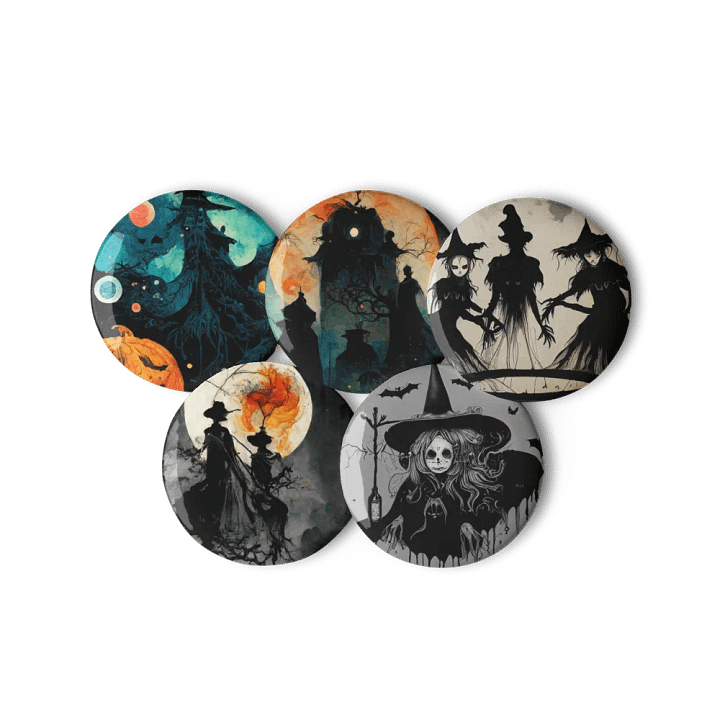 Mystical Witch Pin Button Set product image (3)