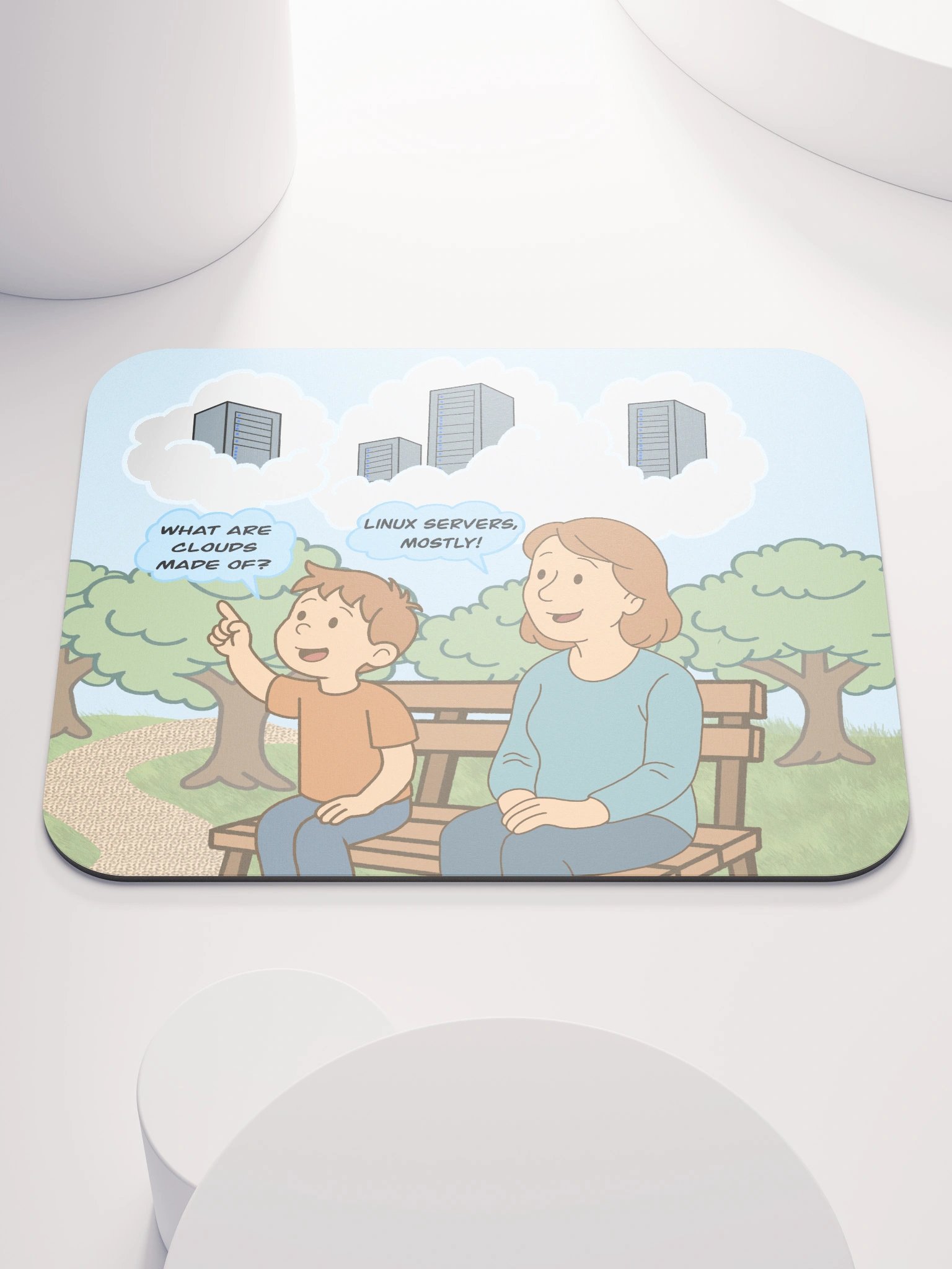 Linux Clouds Mouse Pad product image (1)