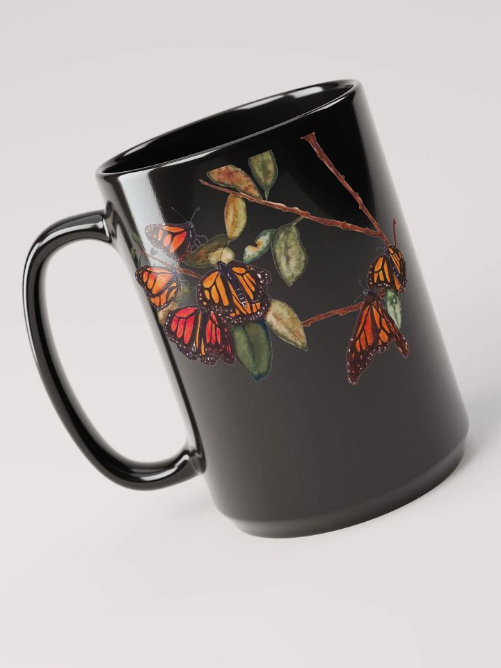 MONARCHS black glossy mug product image (1)