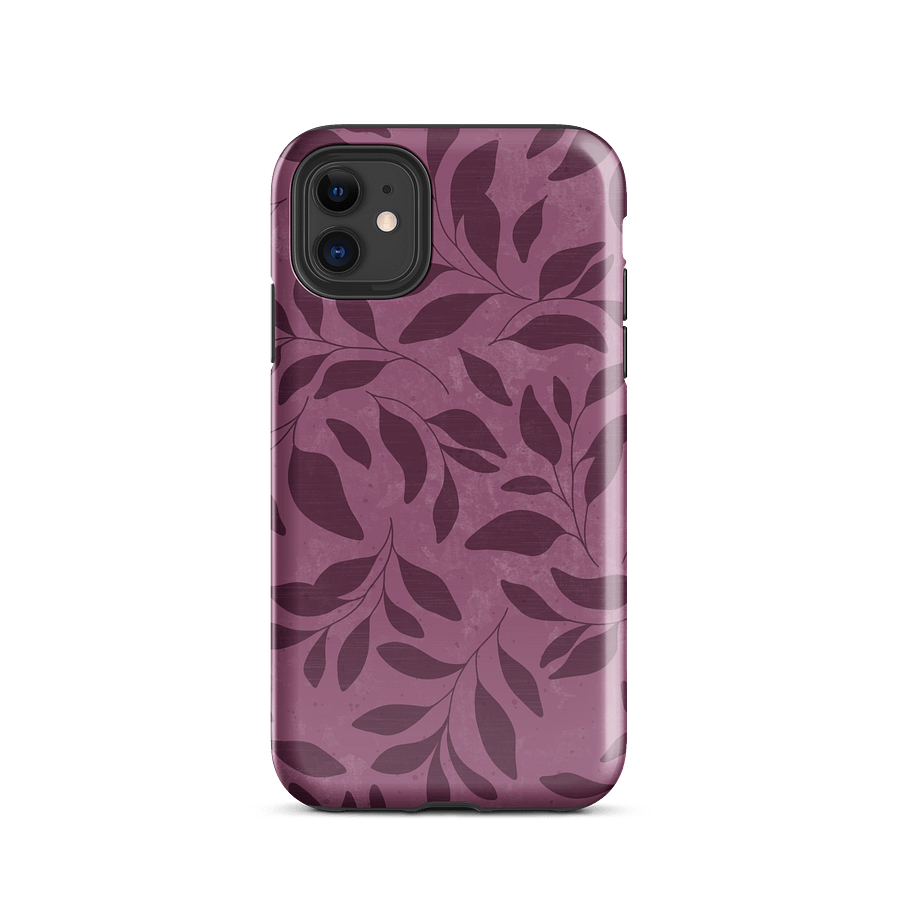 Midnight Foliage Magenta Tough Case for iPhone product image (2)