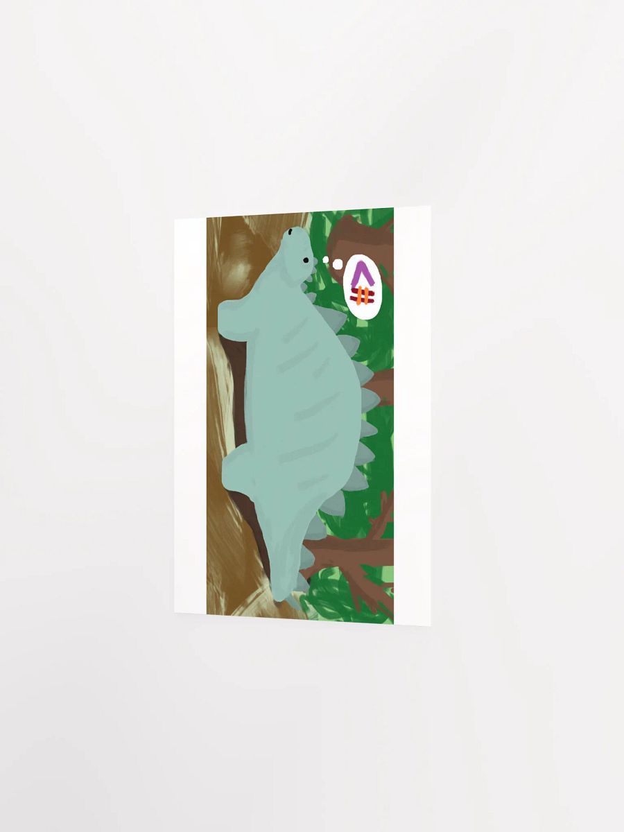Dinosaur sending love print product image (2)