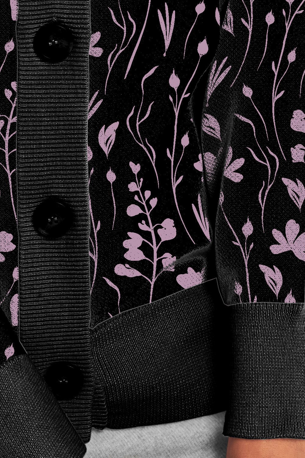 Pink Floral Cardigan Sweater product image (12)