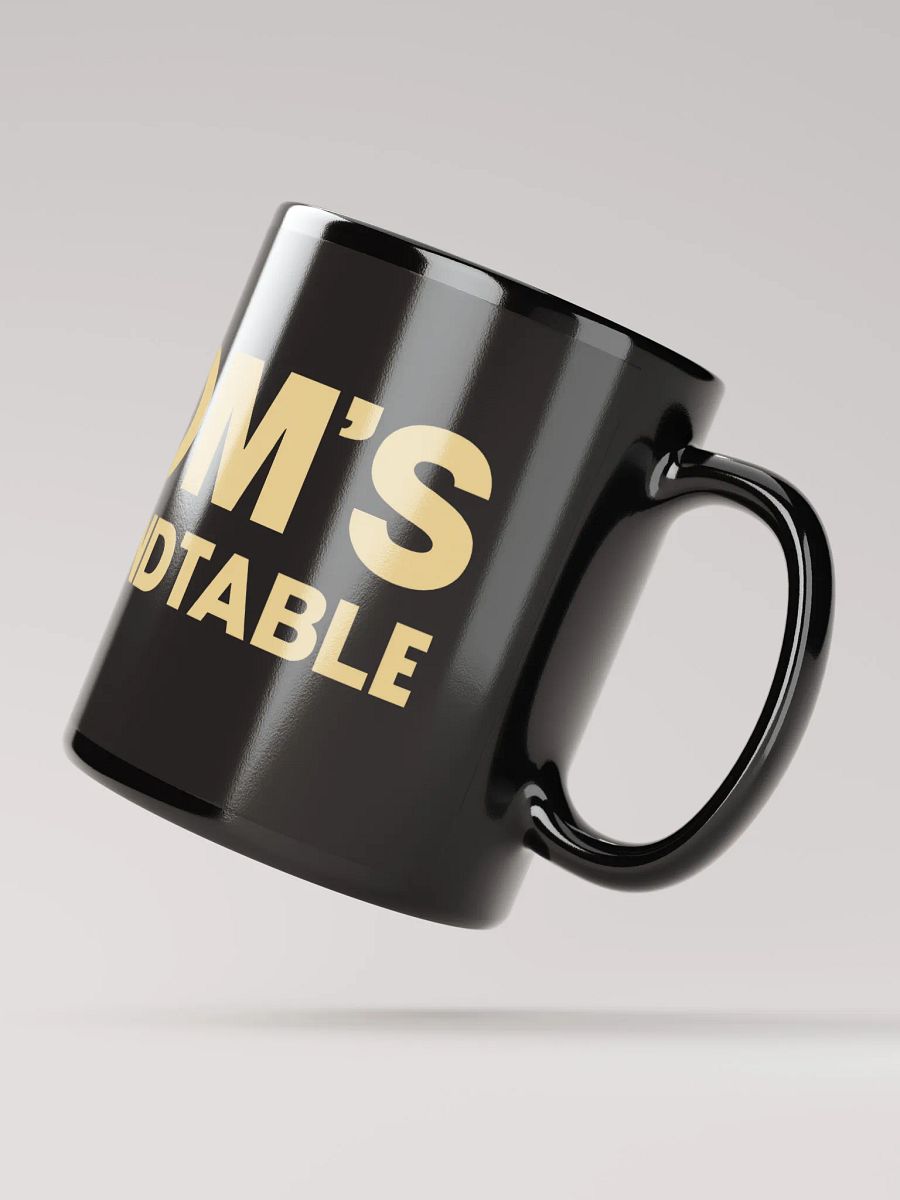 Dom's Roundtable Black Glossy Mug product image (2)