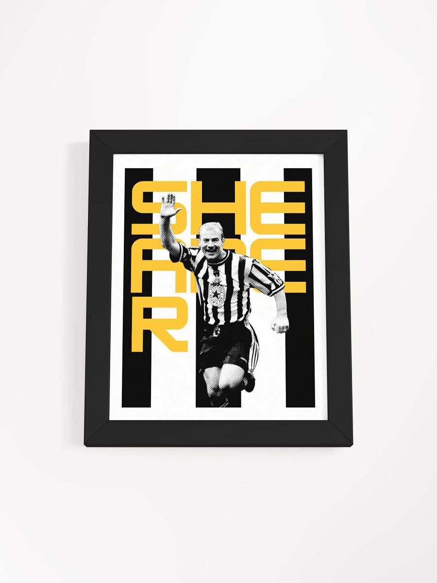 Alan Shearer BW Newcastle United Name Art Framed Print product image (4)