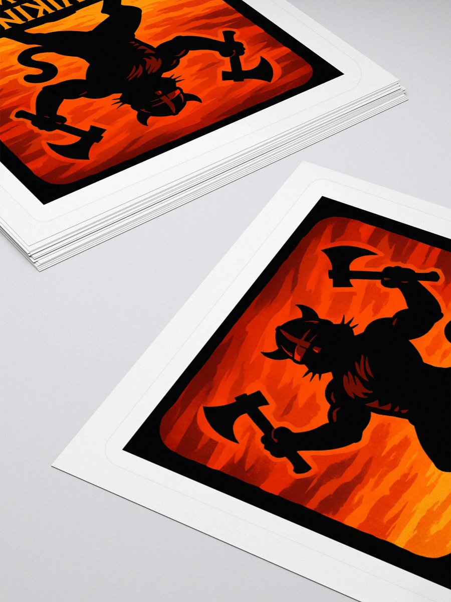 Dave The Viking Cat Sunset Meow Sticker product image (12)