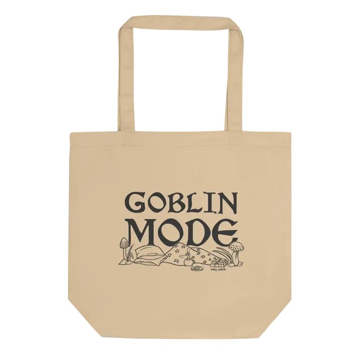 Goblin Mode Eco Cotton Tote Bag -Natural product image (1)