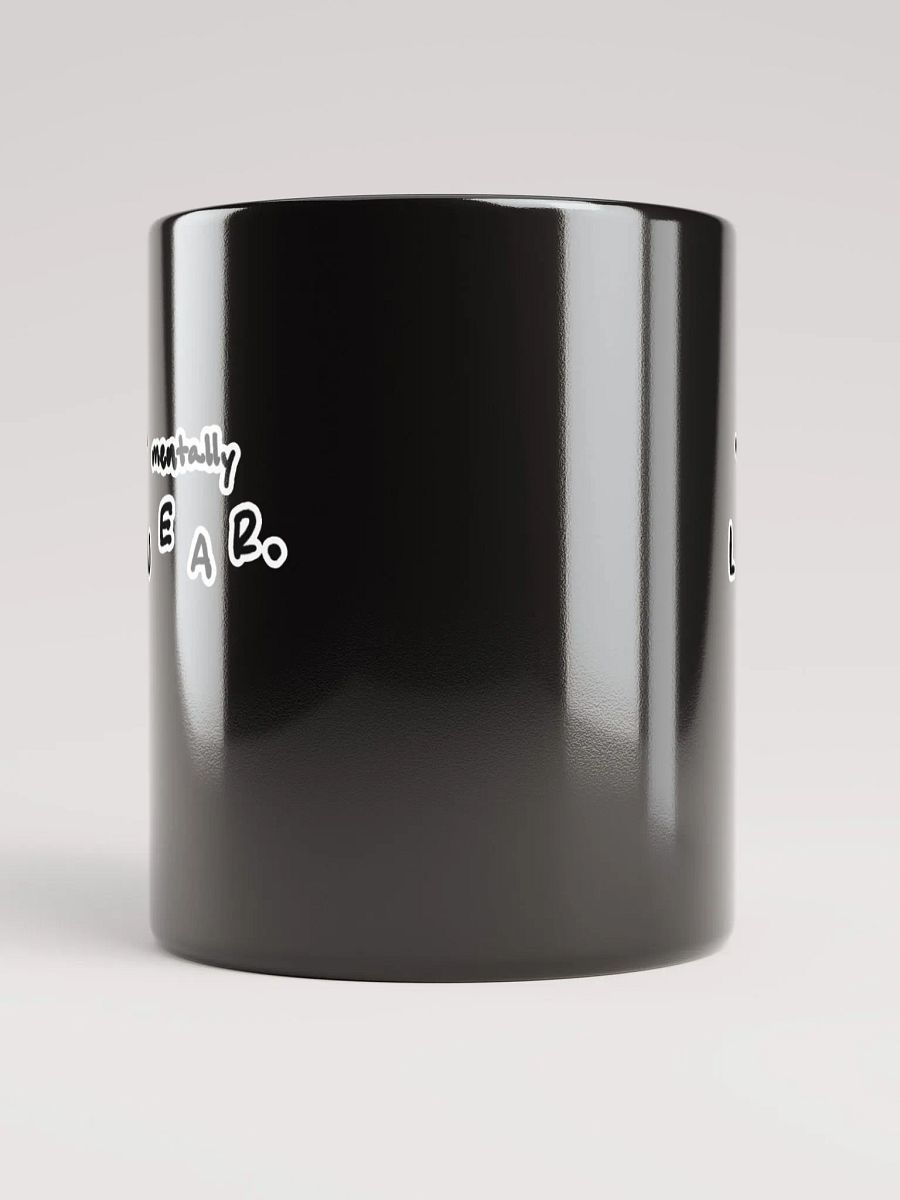 *not* mentally linear black glossy mug product image (2)