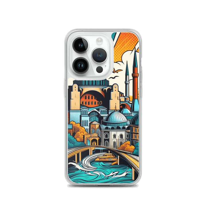MagSafe® Clear Case for iPhone® AI Design Istanbul city product image (3)