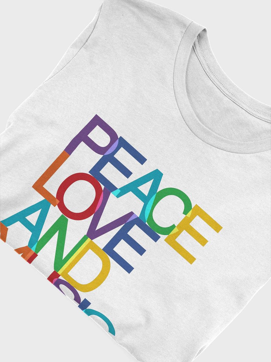 Peace Love Music White Tshirt product image (3)