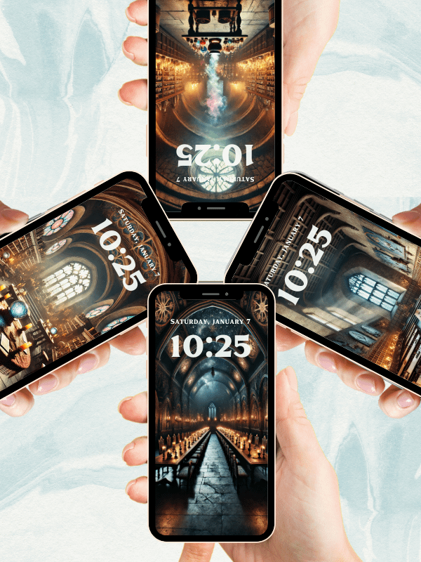 Hogwarts Classroom Harry Potter Phone Wallpaper I 4K Quality Bundle product image (4)