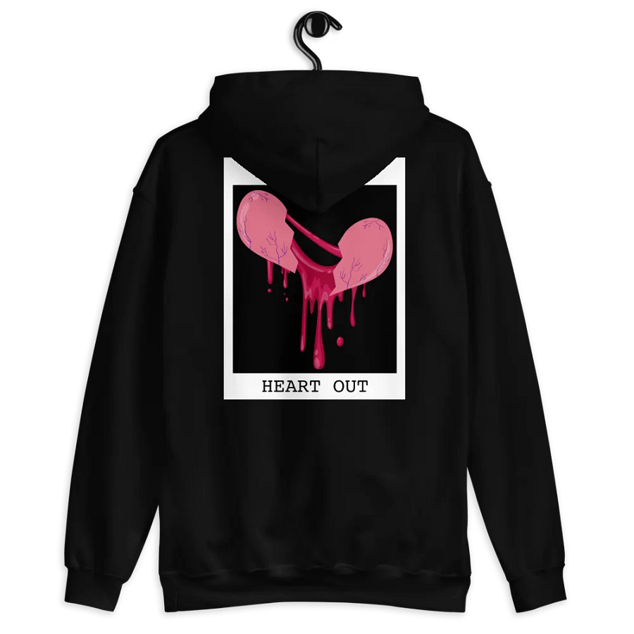 Bleed Your Heart Out Print Embroidered Hoodie (Digital) product image (4)