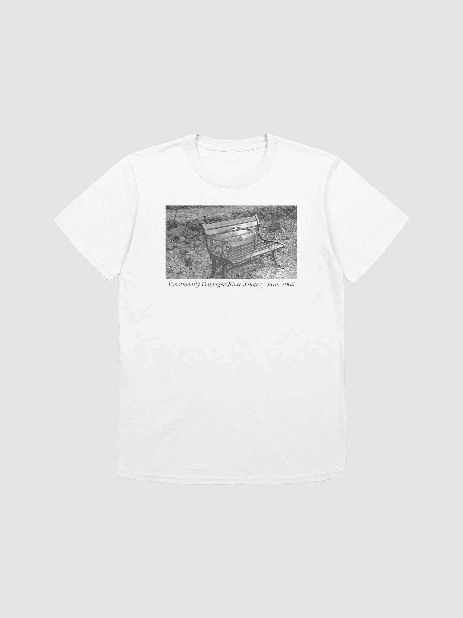 'Emotionally Damaged' Park Bench Shirt product image (1)