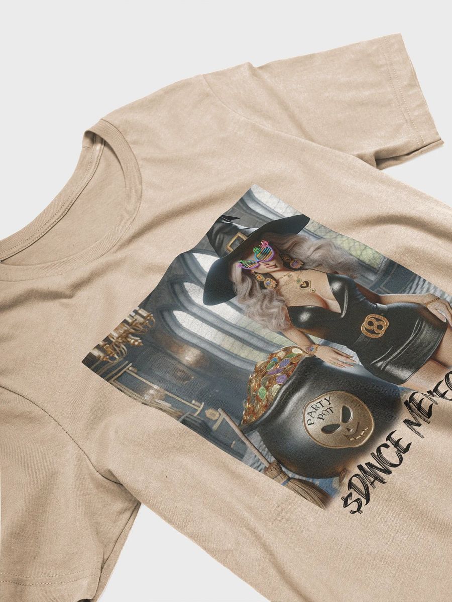 WEALTHY WITCH - DANCE MEMECOIN - PREMIUM TEE - TAN product image (5)